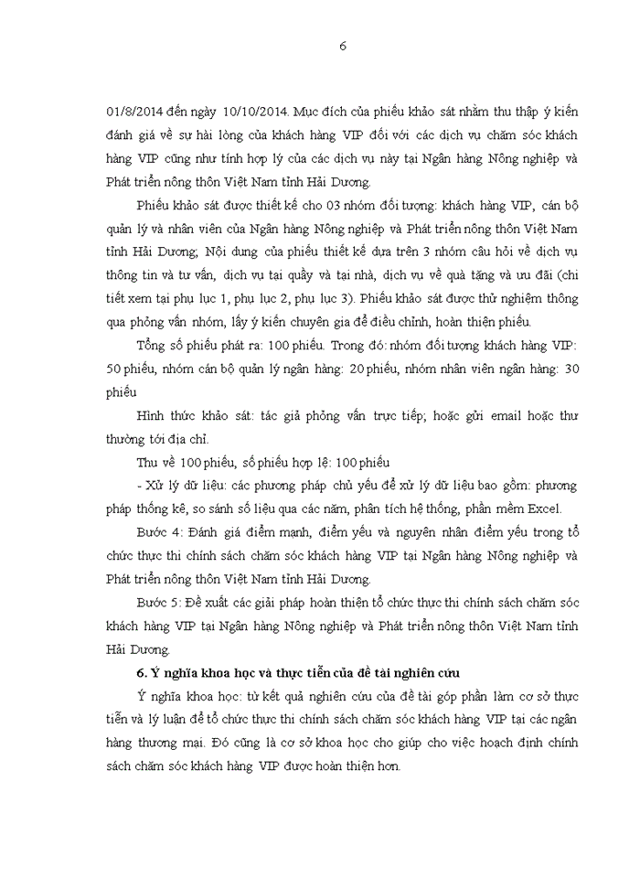 image for page Tổ chức thực thi chính sách chăm sóc khách hàng VIP tại Ngân hàng Nông nghiệp và Phát triển nông thôn Việt Nam tỉnh Hải Dương