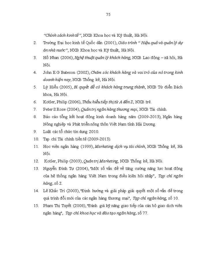 image for page Tổ chức thực thi chính sách chăm sóc khách hàng VIP tại Ngân hàng Nông nghiệp và Phát triển nông thôn Việt Nam tỉnh Hải Dương