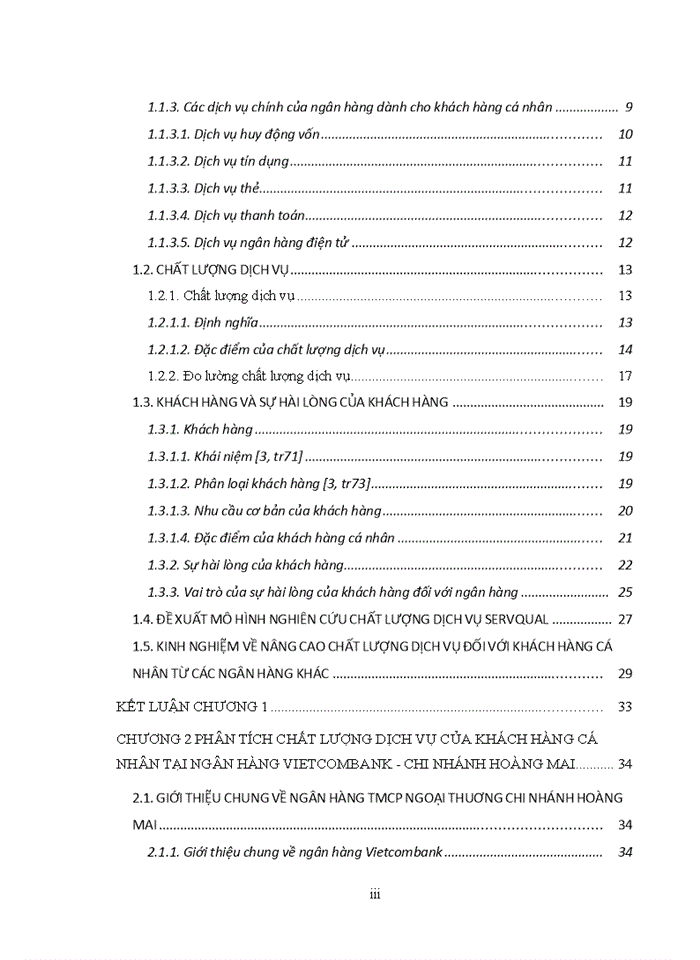 image for page Nâng cao chất lượng dịch vụ đối với khách hàng cá nhân tại Ngân hàng TMCP Ngoại thương Chi nhánh Hoàng Mai