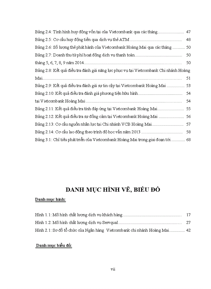 image for page Nâng cao chất lượng dịch vụ đối với khách hàng cá nhân tại Ngân hàng TMCP Ngoại thương Chi nhánh Hoàng Mai