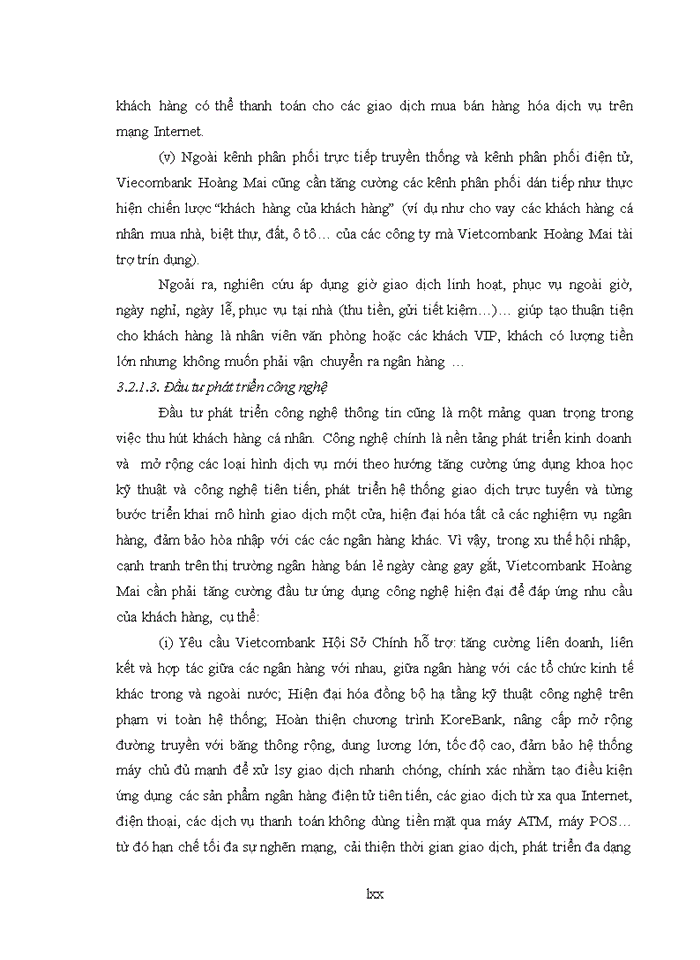 image for page Nâng cao chất lượng dịch vụ đối với khách hàng cá nhân tại Ngân hàng TMCP Ngoại thương Chi nhánh Hoàng Mai