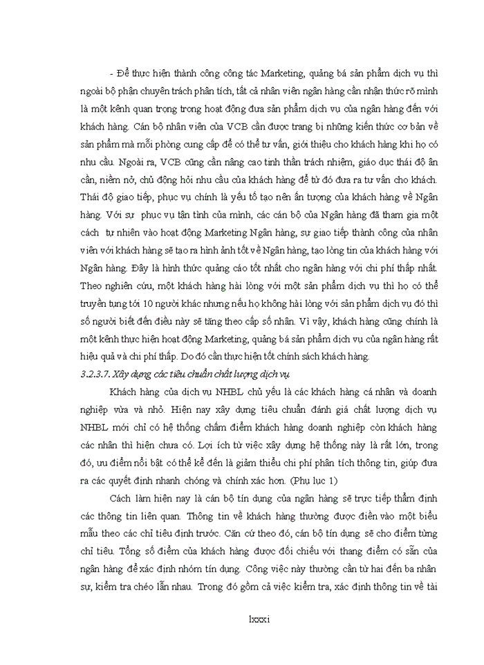 image for page Nâng cao chất lượng dịch vụ đối với khách hàng cá nhân tại Ngân hàng TMCP Ngoại thương Chi nhánh Hoàng Mai