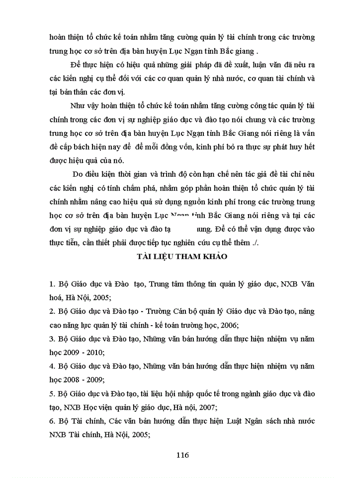 image for page Hoàn thiện tổ chức kế toán trong các trường trung học cơ sở trên địa bàn huyện Lục Ngạn tỉnh Bắc Giang