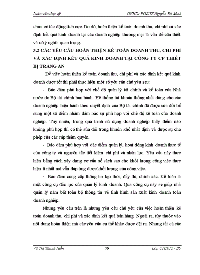 image for page Hoàn thiện kế toán doanh thu, chi phí và xác định kết quả kinh doanh trong Công ty Cổ phần thiết bị Tràng An