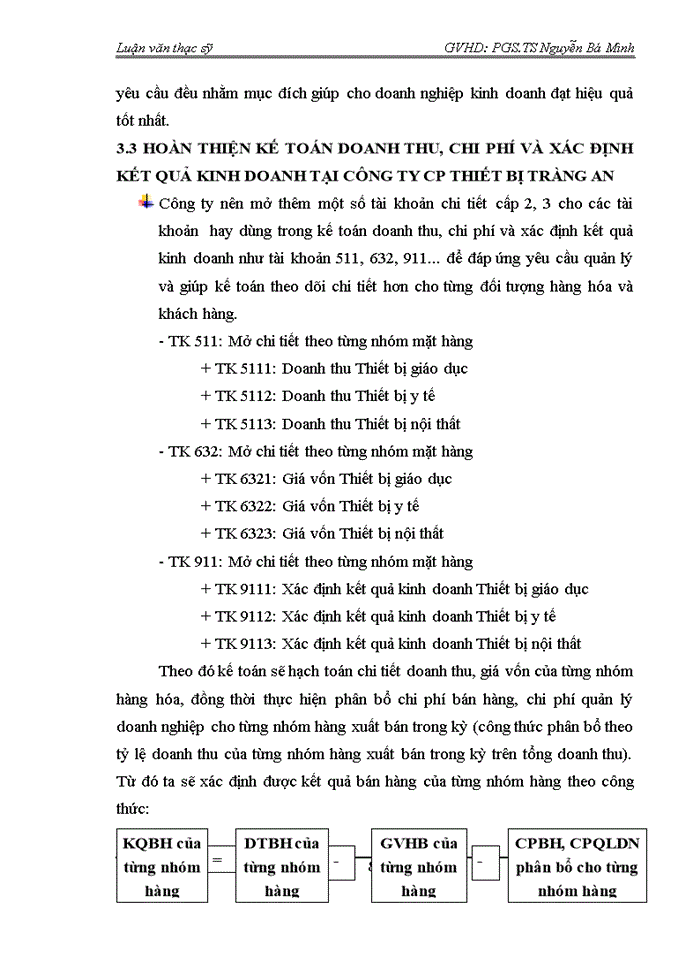 image for page Hoàn thiện kế toán doanh thu, chi phí và xác định kết quả kinh doanh trong Công ty Cổ phần thiết bị Tràng An