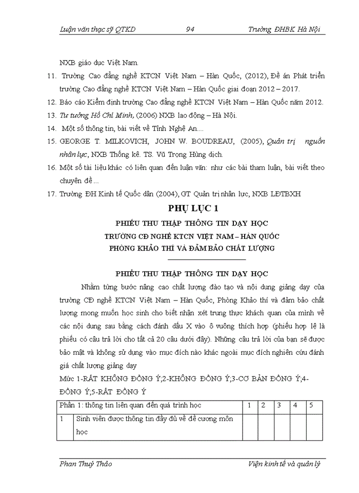 image for page Phân tích thực trạng và đề xuất giải pháp nhằm phát triển nguồn nhân lực cho Trường Cao đẳng nghề KTCN Việt Nam – Hàn Quốc giai đoạn 2012 - 2017.