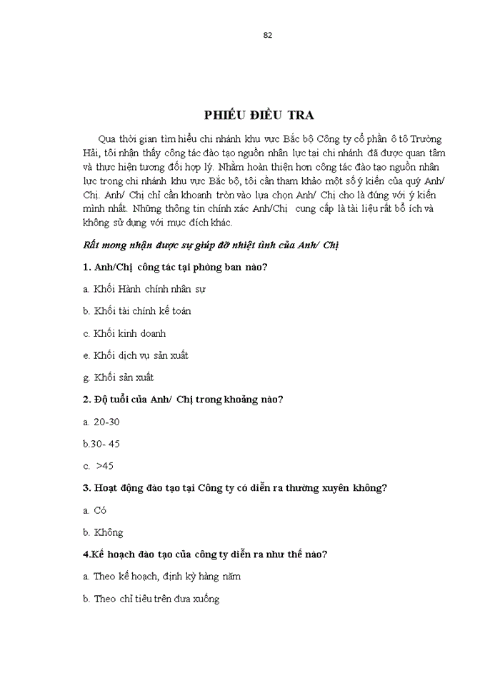 image for page Hoàn thiện công tác đào tạo nguồn nhân lực tại Công ty cổ phần ô tô Trường Hải chi nhánh bắc bộ