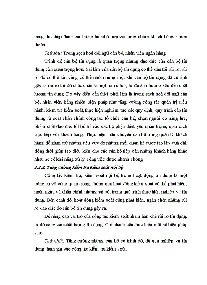 image for page Giải pháp nâng cao chất lượng tín dụng tại ngân hàng tmcp Nam Á - chi nhánh Hà Nội