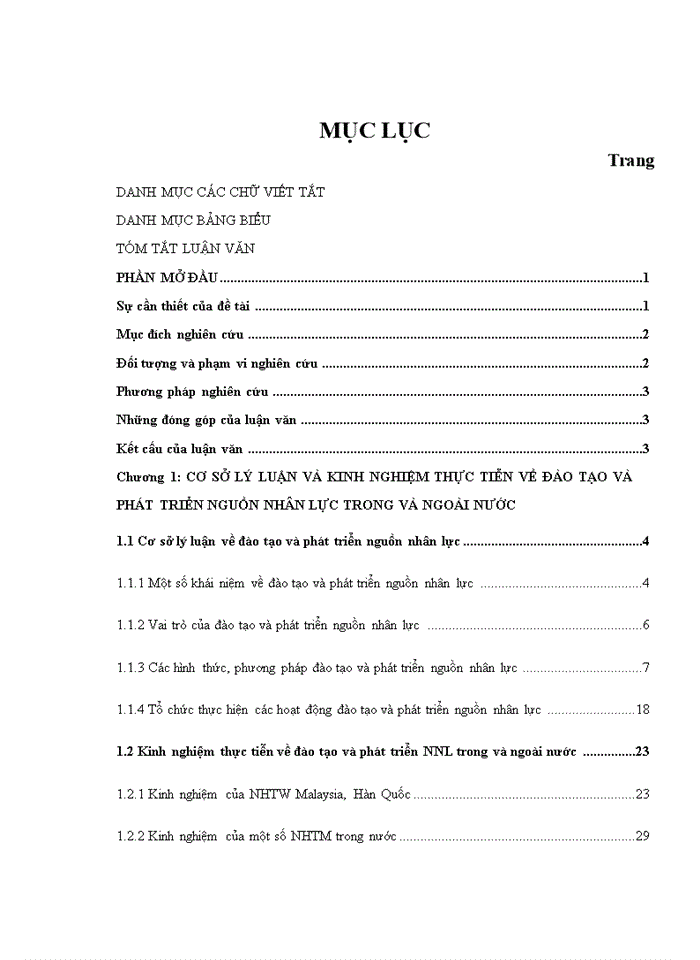 image for page Quá trình đào tạo và phát triển nguồn nhân lực của Ngân hàng Đầu tư và Phát triển Việt Nam (1995 – 2005):  Thực trạng, kinh nghiệm và giải pháp