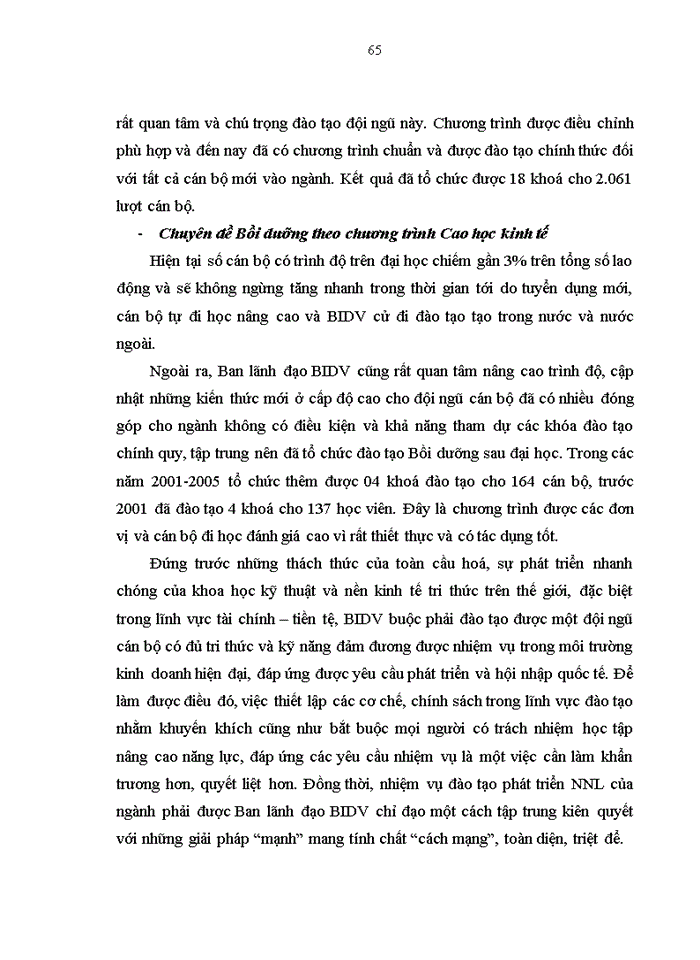 image for page Quá trình đào tạo và phát triển nguồn nhân lực của Ngân hàng Đầu tư và Phát triển Việt Nam (1995 – 2005):  Thực trạng, kinh nghiệm và giải pháp