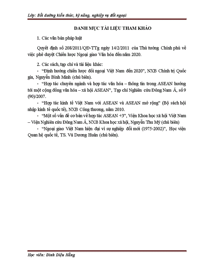 image for page Thực trạng chính sách ngoại giao văn hóa của Việt Nam với các quốc gia trong khu vực ASEAN giai đoạn 2010-2015