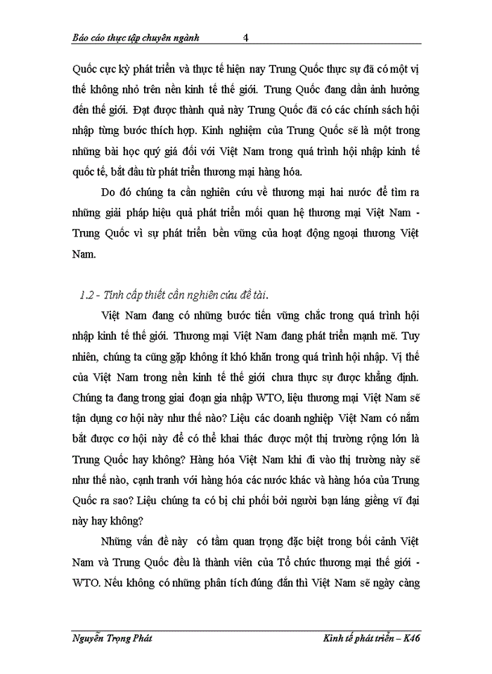 Giải pháp tăng cường hoạt động thương mại của Việt Nam với Trung Quốc trong bối cảnh hội nhập kinh tế quốc tế