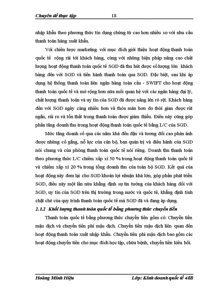 image for page Giải pháp phát triển hoạt động thanh toán quốc tế tại Sở giao dịch của NHTMCP Ngoại thương Việt Nam