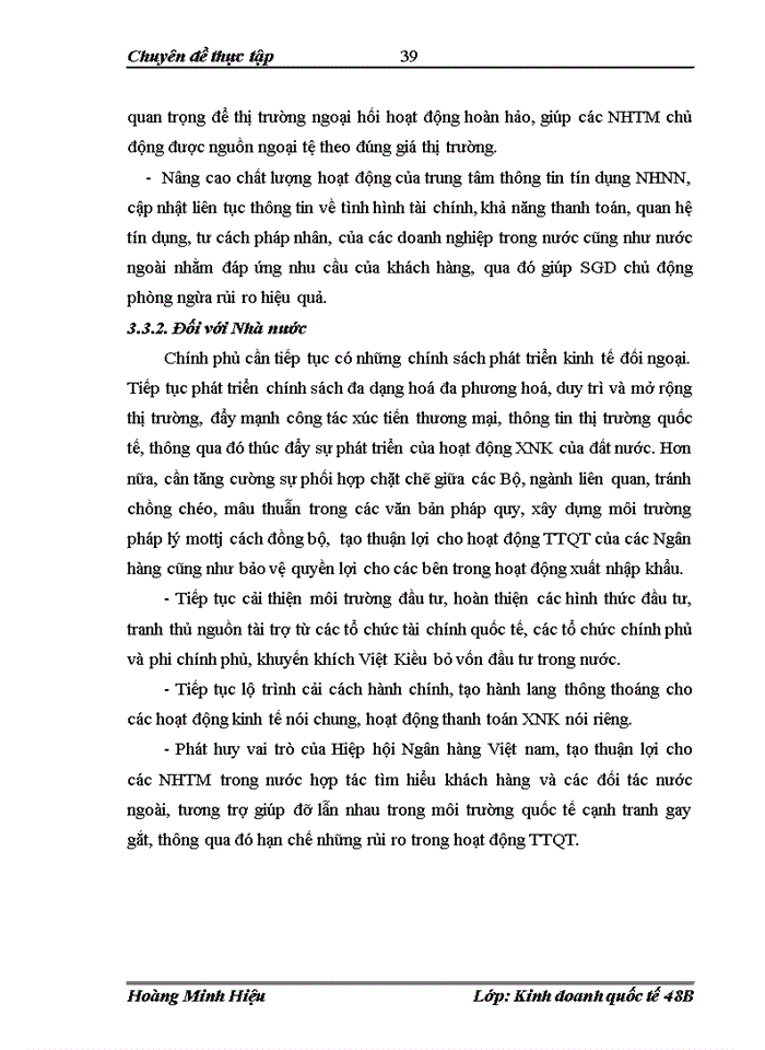 image for page Giải pháp phát triển hoạt động thanh toán quốc tế tại Sở giao dịch của NHTMCP Ngoại thương Việt Nam