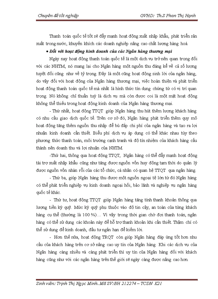 image for page Phát triển hoạt động thanh toán quốc tế theo phương thức tín dụng chứng từ tại ngân hàng đầu tư và phát triển Việt Nam chi nhánh Quang Trung
