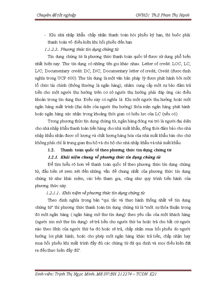 image for page Phát triển hoạt động thanh toán quốc tế theo phương thức tín dụng chứng từ tại ngân hàng đầu tư và phát triển Việt Nam chi nhánh Quang Trung
