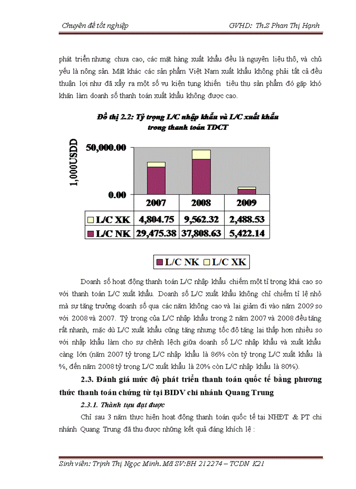 image for page Phát triển hoạt động thanh toán quốc tế theo phương thức tín dụng chứng từ tại ngân hàng đầu tư và phát triển Việt Nam chi nhánh Quang Trung