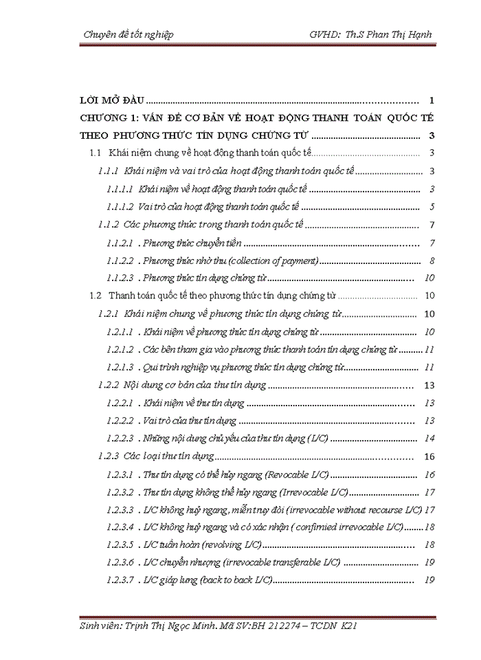 image for page Phát triển hoạt động thanh toán quốc tế theo phương thức tín dụng chứng từ tại ngân hàng đầu tư và phát triển Việt Nam chi nhánh Quang Trung