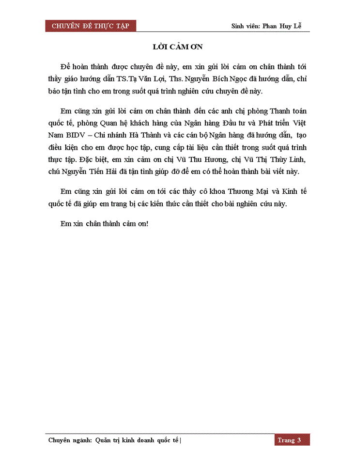 image for page Quản trị rủi ro trong thanh toán quốc tế tại Ngân hàng Đầu tư và Phát triển Việt Nam ( BIDV )  – Chi nhánh Hà Thành