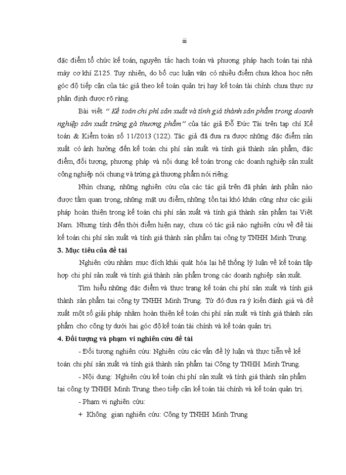 image for page Kế toán chi phí sản xuất và tính giá thành sản phẩm tại Công ty TNHH Minh Trung