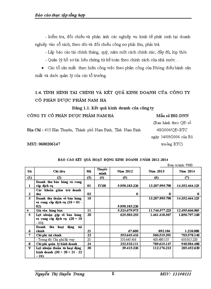 image for page Đánh giá về tình hình tổ chức kế toán tại Công ty cổ phần dược phẩm Nam Hà