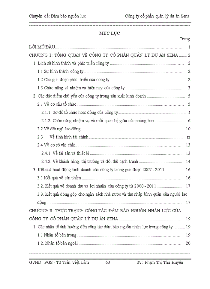 image for page Đảm bảo nguồn nhân lực tại Công ty Cổ phần quản lý dự án Sena