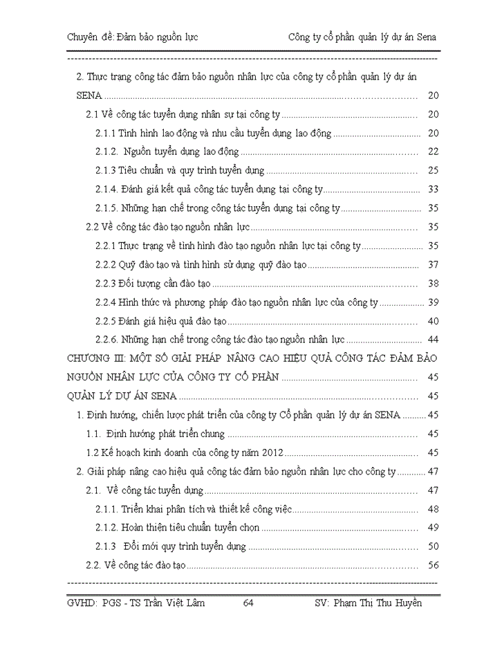 image for page Đảm bảo nguồn nhân lực tại Công ty Cổ phần quản lý dự án Sena