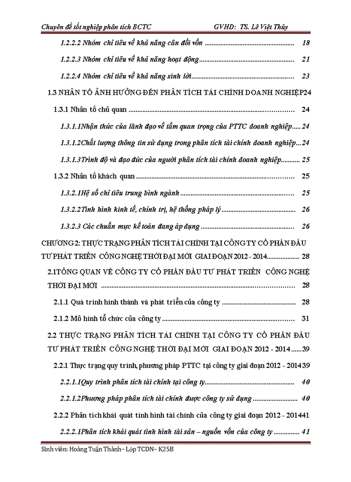 image for page Hoàn thiện phân tích tài chính tại Công ty Cổ phần Đầu tư phát triển Công nghệ thời đại mới