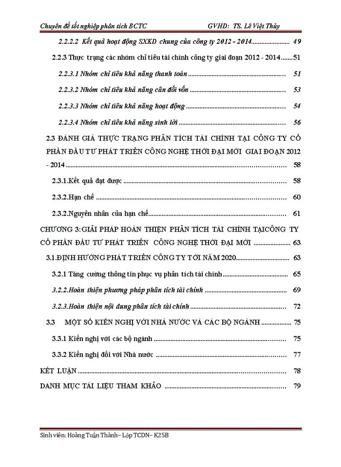 image for page Hoàn thiện phân tích tài chính tại Công ty Cổ phần Đầu tư phát triển Công nghệ thời đại mới