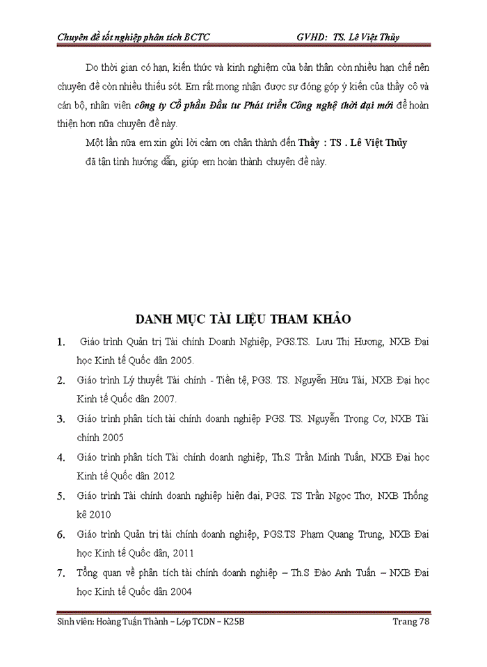 image for page Hoàn thiện phân tích tài chính tại Công ty Cổ phần Đầu tư phát triển Công nghệ thời đại mới