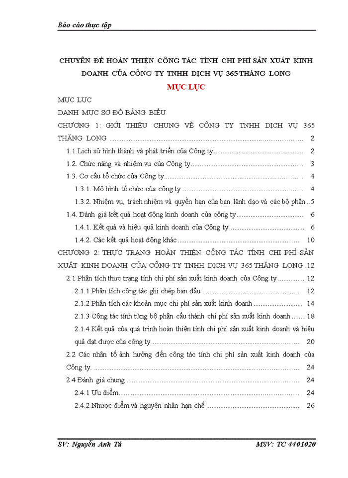 image for page Hoàn thiện công tác tính chi phí sản xuất kinh doanh của công ty TNHH dịch vụ 365 Thăng Long