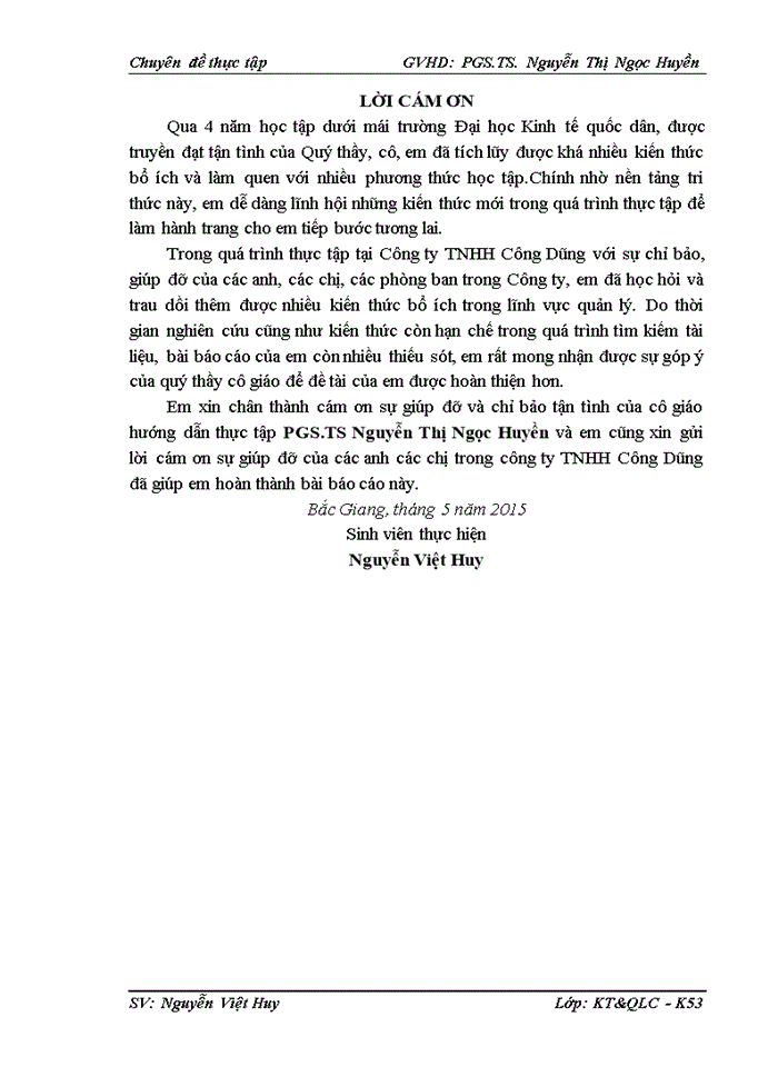 image for page Đào tạo và phát triển nguồn nhân lực tại công ty TNHH Công Dũng