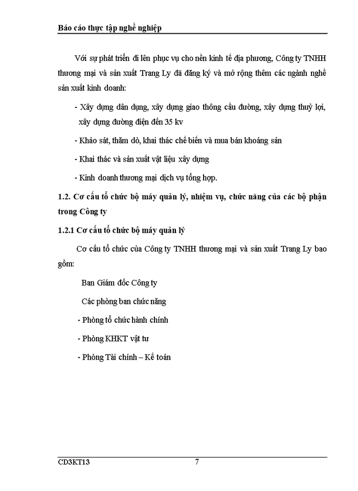 image for page Báo cáo thực tập tổng hợp công ty TNHH thương mại và sản xuất Trang Ly