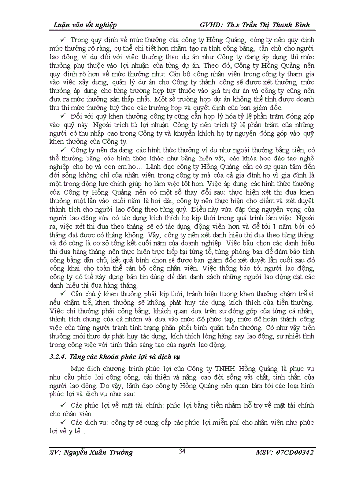 image for page Hoàn thiện công tác tạo động lực cho người lao động tại công ty TNHH Hồng Quảng