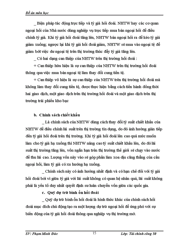 image for page Tỷ giá hối đoái và chính sách điều hành tỷ giá của NHTW Việt Nam
