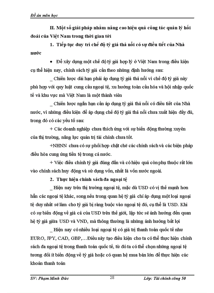 image for page Tỷ giá hối đoái và chính sách điều hành tỷ giá của NHTW Việt Nam