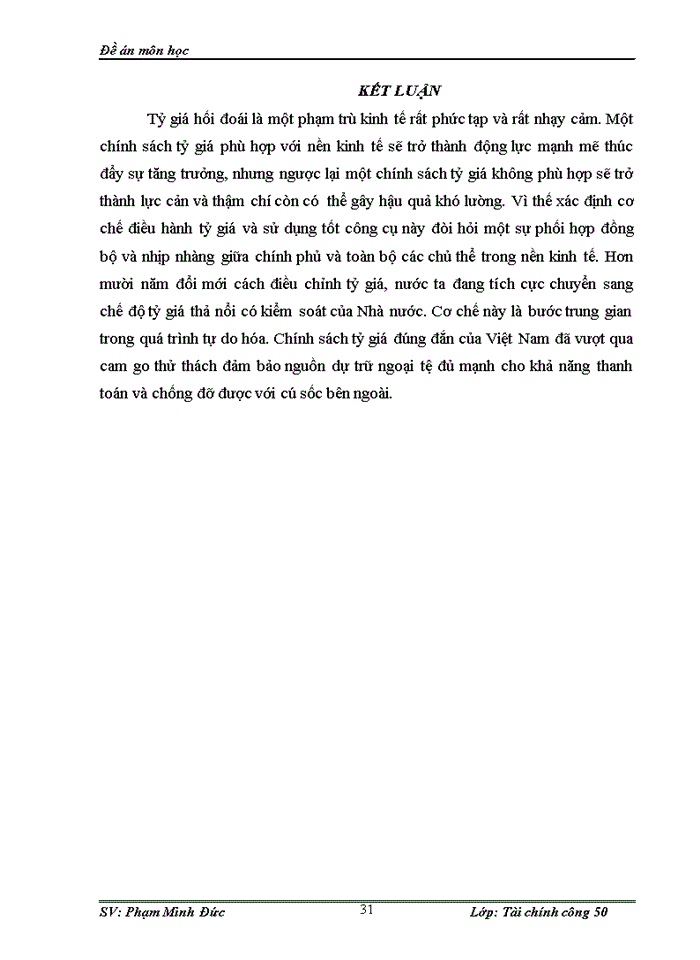 image for page Tỷ giá hối đoái và chính sách điều hành tỷ giá của NHTW Việt Nam