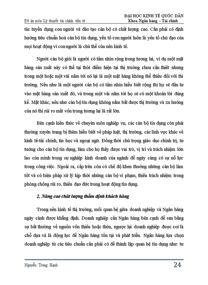 image for page Rủi ro tín dụng và một số biện pháp phòng ngừa rủi ro tín dụng tại Ngân hàng thương mại Việt Nam