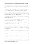 Đề cương môn phát triển ứng dụng trong quản lý