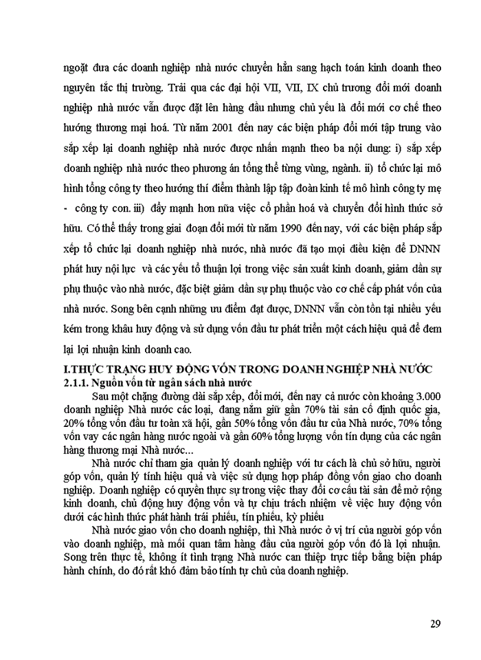image for page Nguồn vốn đầu tư phát triển của doanh nghiệp. Phân tích thực trạng huy động và sử dụng vốn đầu tư phát triển của doanh nghiệp nhà nước