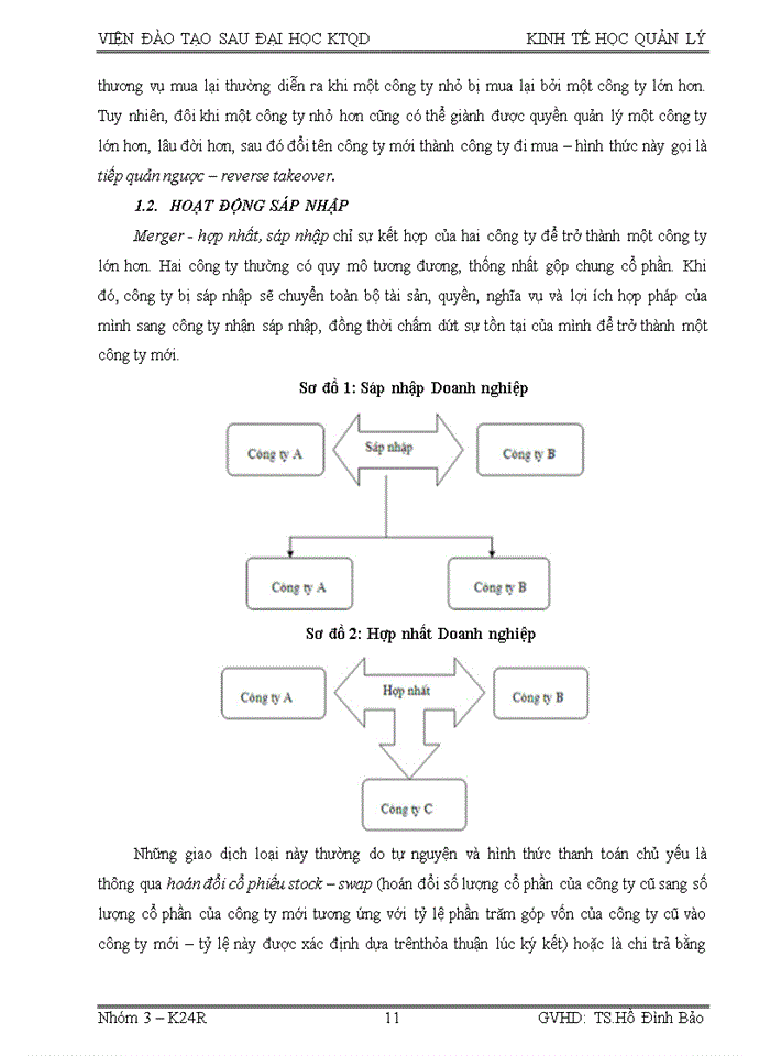 image for page Sử dụng khái niệm về tính kinh tế theo quy mô và tính kinh tế theo phạm vi để giải thích một số thương vụ M&A ở Việt Nam trong thời gian gần đây
