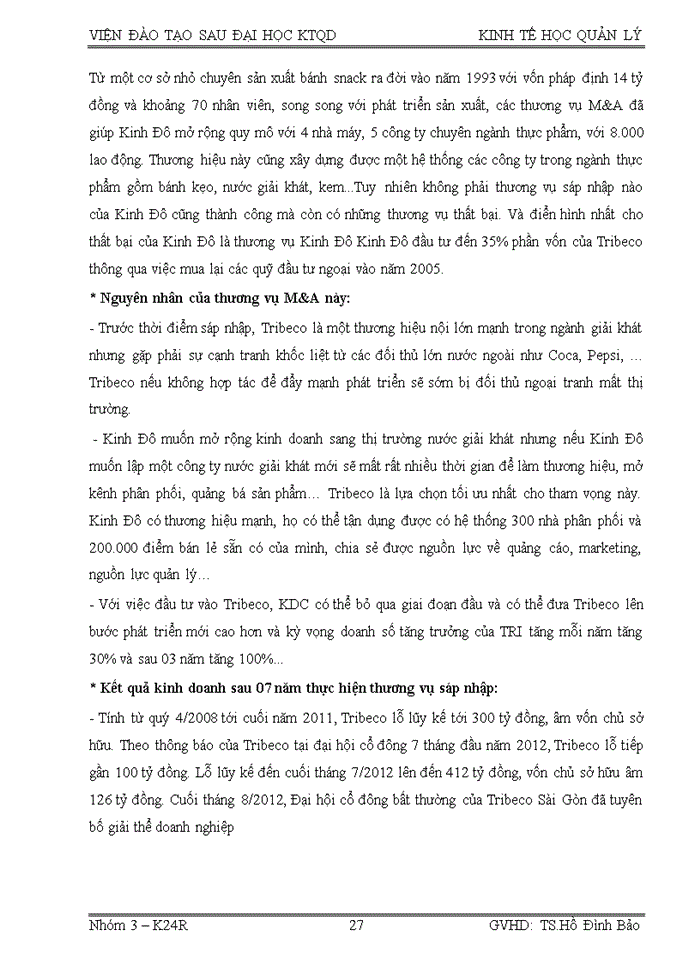 image for page Sử dụng khái niệm về tính kinh tế theo quy mô và tính kinh tế theo phạm vi để giải thích một số thương vụ M&A ở Việt Nam trong thời gian gần đây