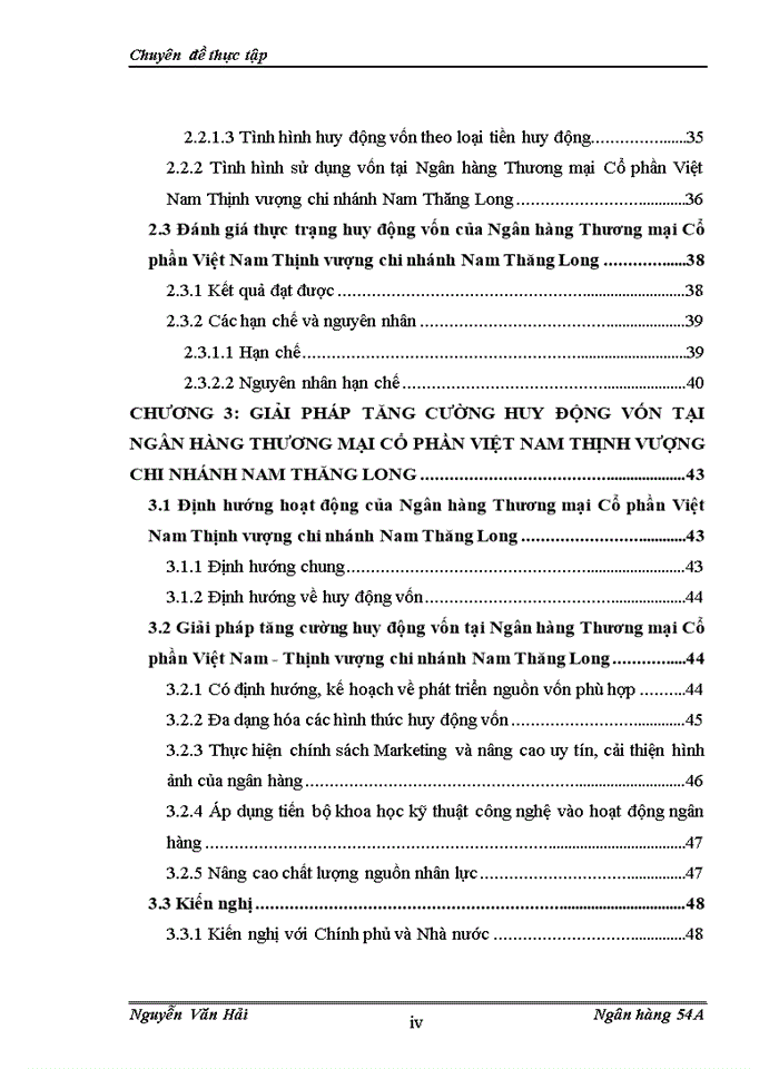 image for page Giải pháp tăng cường huy động vốn tại Ngân hàng Thương mại Cổ phần Việt Nam Thịnh vượng chi nhánh Nam Thăng Long