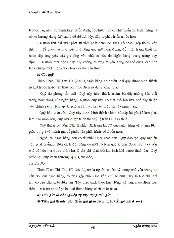 image for page Giải pháp tăng cường huy động vốn tại Ngân hàng Thương mại Cổ phần Việt Nam Thịnh vượng chi nhánh Nam Thăng Long