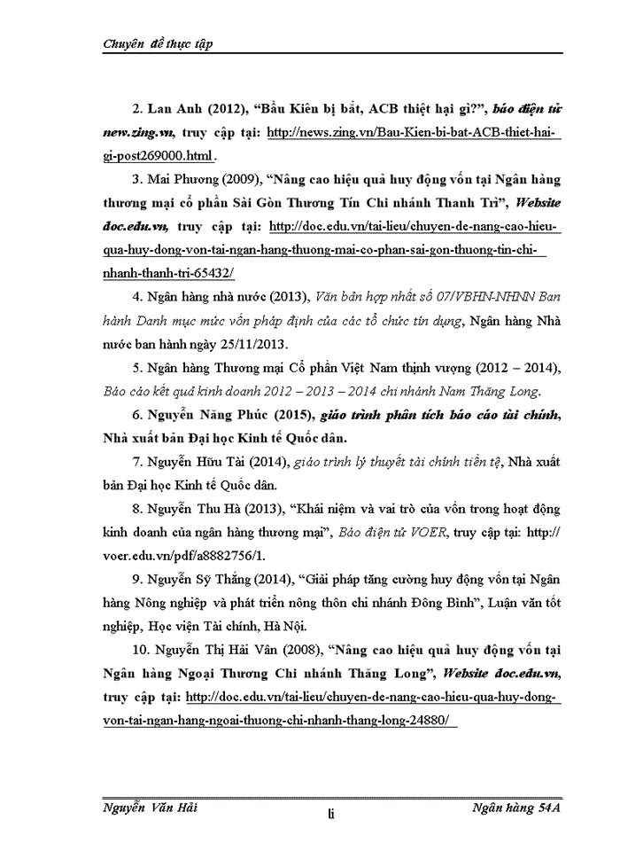 image for page Giải pháp tăng cường huy động vốn tại Ngân hàng Thương mại Cổ phần Việt Nam Thịnh vượng chi nhánh Nam Thăng Long