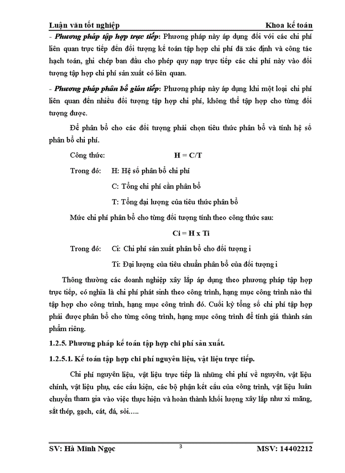 image for page Kế toán tập hợp chi phí sản xuất và tính giá thành sản phẩm xây dựng tại Công ty Cổ phần dầu tư và xây dựng số 1 Sơn La