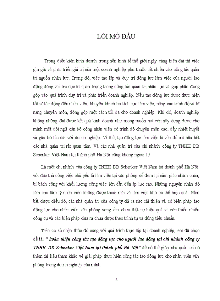 image for page hoàn thiện công tác tạo động lực cho người lao động tại chi nhánh công ty TNHH DB Schenker Việt Nam tại thành phố Hà Nội