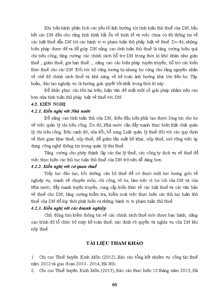 image for page Quản lý thuế đối với các doanh nghiệp tại Chi cục Thuế huyện  Kinh Môn, tỉnh Hải Dương