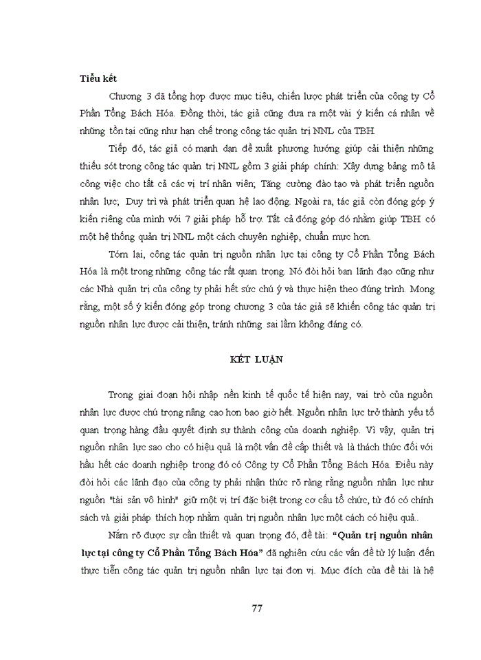 image for page Quản trị nguồn nhân lực tại công ty cổ phần tổng Bách Hóa