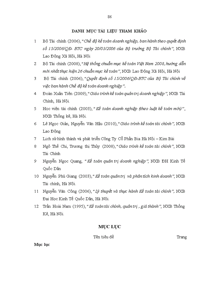 image for page Hoàn thiện kế toán nguyên vật liệu tại Công Ty Cổ Phần Bia Hà Nội – Kim Bài